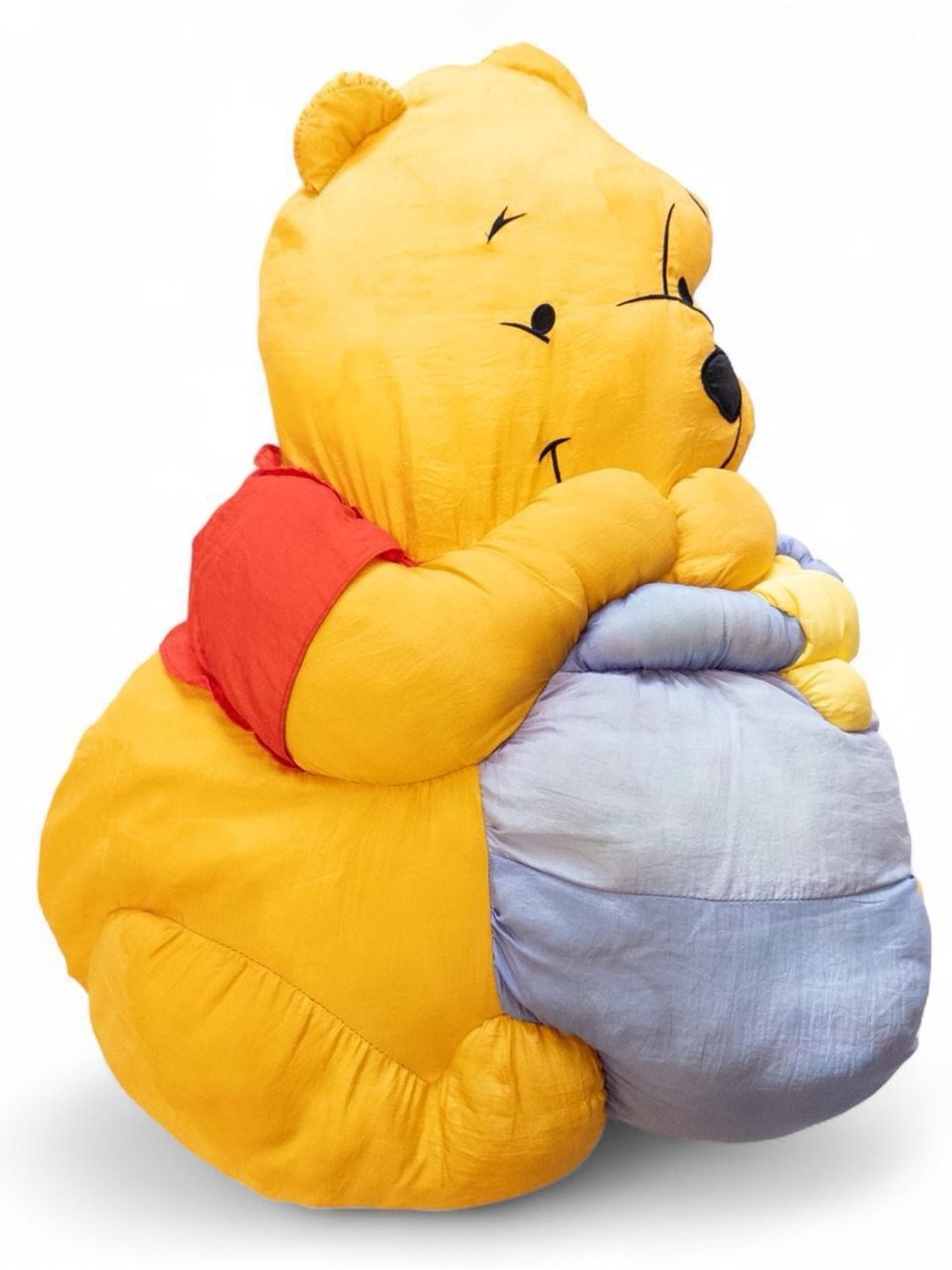 Vintage Winnie the Pooh Play By Play Pillow Plush Honey Pot Disney 90s